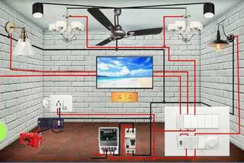 Living Room Electrical Wiring Diagram Animation | House Wiring Connection With 3D Animation