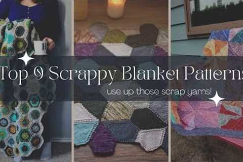 Top 9 Scrappy Blanket Patterns: Use Up Your Yarn Scraps! - Knitting Podcast