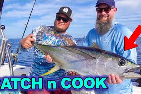 Catching Yellowfin Tuna {Catch and Cook}