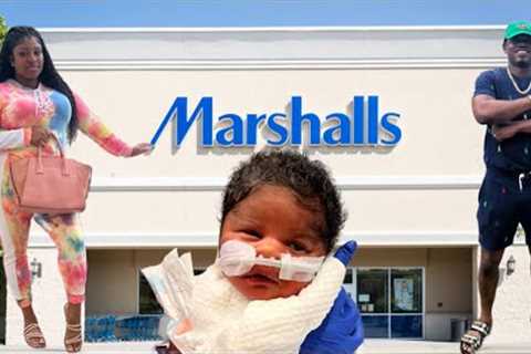 SHOP WITH PEACH 🍑 &amp; @EVERYDAYWITHWOOD  MARSHALLS &amp; BURLINGTON FOR BABY CLOTHING FOR OUR..