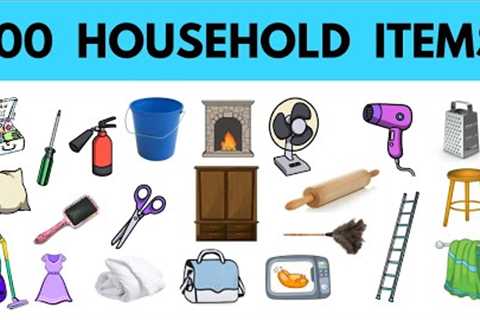 100 Household Items | Learn English Vocabulary | Learn Useful Vocabulary by Pictures