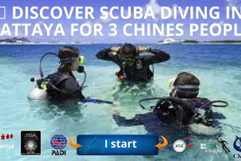 🤿 Discover Scuba diving in Pattaya for 3 chines people with the 5* diving center IDC Thailand..