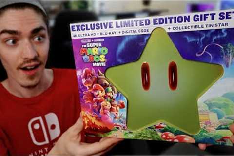 Unboxing EXCLUSIVE Limited Edition The Super Mario Bros. Movie 4K Star Tin Blu-Ray!