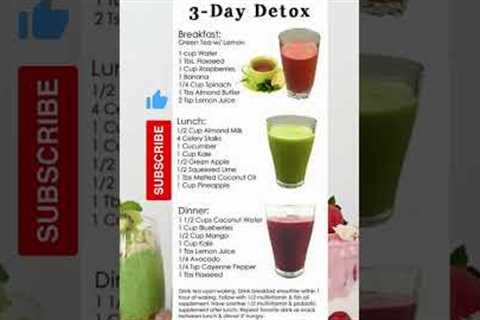 Revitalize Your Health in 72 Hours: 3-Day Detox Facts | Health Fit Stats