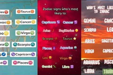 Who's most likely to Zodiac sign||Rand edition||Tiktok