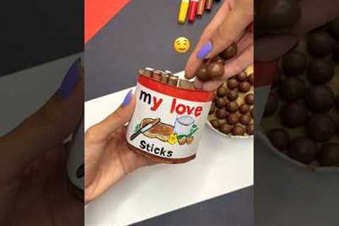 DIY Chocolate Gift Idea 😍🍫 #shorts #craft #diy #tutorial #gift #creative #crafts #artist #art