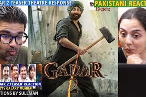 Pakistani Couple Reacts To Gadar 2 Teaser Theatre Response &amp; Public Review | Sunny Deol |..