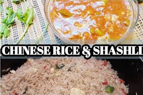 Fried Rice And Shashlik Recipe | How To Make Fried Rice With Shashlik | Cooking Chaska |Chinese Food