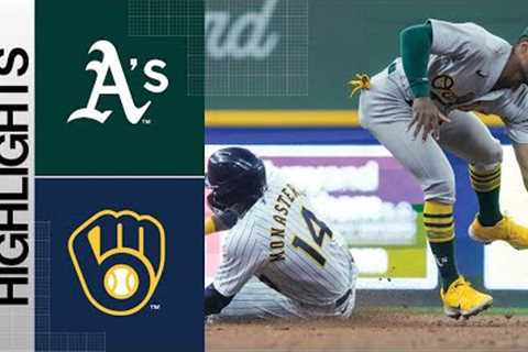 A's vs. Brewers Game Highlights (6/11/23) | MLB Highlights