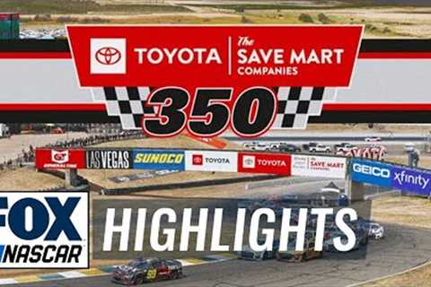 NASCAR Cup Series: Toyota/Save Mart 350 Highlights | NASCAR on FOX