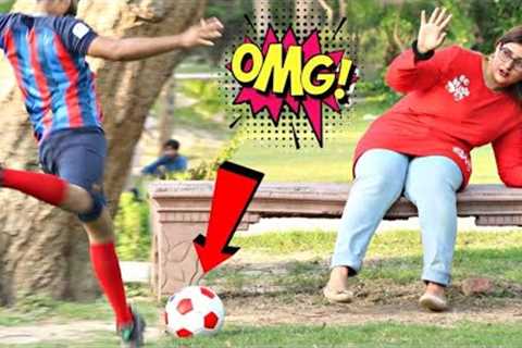 football prank in public#footballskills #viral #viralvideo
