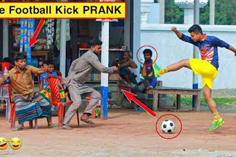Fake Football Kick Prank in 2023 | So Funny Reaction 😂 | Update Viral Prank Video | ComicaL TV