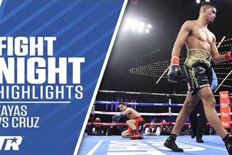 Xander Zayas Scores 1 Knockdown Cruises to Win over Cruz | FIGHT HIGHLIGHTS