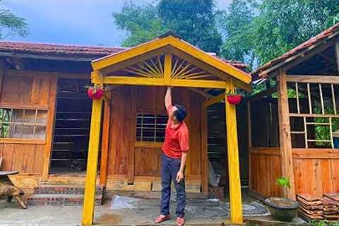 A day without a girlfriend, Sad and missed. Finishing the CABIN Awning alone