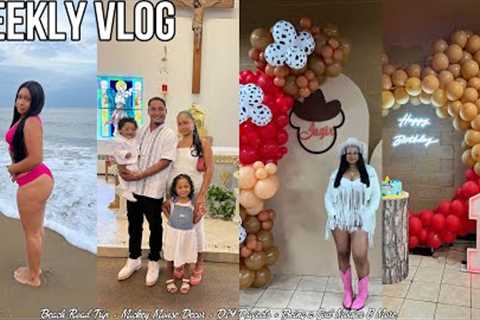 WEEKLY VLOG | Beach Road Trip + Mickey Mouse Decor + DIY Projects + Being a God Mother &amp; More