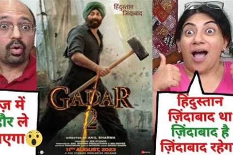 Gadar 2 Teaser Reaction, Theatre Response &amp; Public Review😮 | Sunny Deol | Ameesha Patel✨