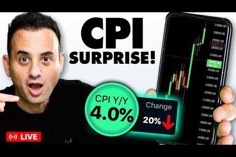 CPI Inflation Data PLUMMETING!! (Will Bitcoin Respond?)