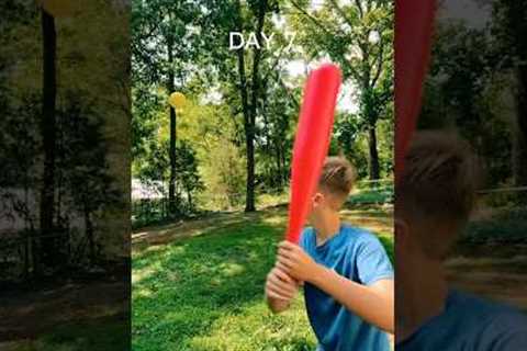 Hitting a HOME RUN on a different bat until 4K subs #baseball #shorts