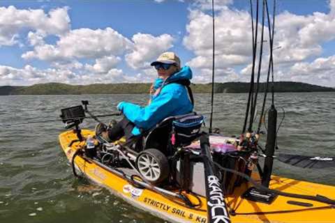 Brookville Lake Kayak Bass Fishing Tournament CKF - found some smallmouth bass!