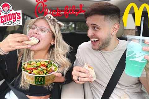 EATING THE HEALTHIEST FOOD ITEMS AT FAST FOOD RESTAURANTS!