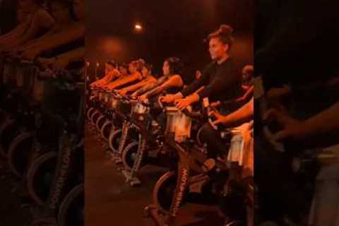 Spin class it's HARD video 🔥🔥🔥 #shorts #sprinclass #fitness #sports