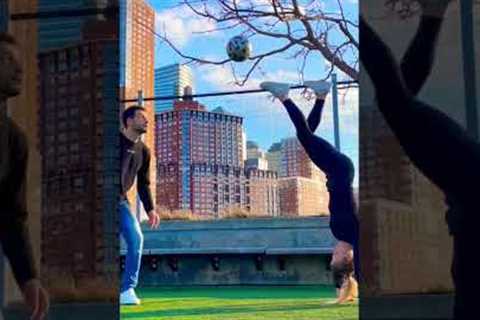 Our best football skills in the USA 🇺🇸😳⚽️ #football #shorts #duo #apfreestyle @aguskafree