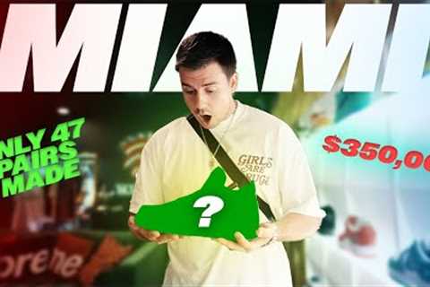 RAREST $350,000 JORDAN SNEAKER EVER!!! *SNEAKER SHOPPING IN MIAMI*
