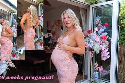 COME TO MY BABY SHOWER VLOG + baby shopping! last few weeks to go 🥹