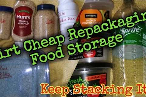Super Cheap Long Term Food Storage/Less Money on Storage...More Money for FOOD! Keep Prepping!