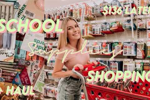 School Supplies Shopping Vlog + Haul | Back to College 2021 | Basically Megan