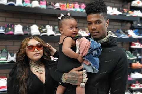Blueface Takes Baby Mama Shopping For Sneakers At COOLKICKS