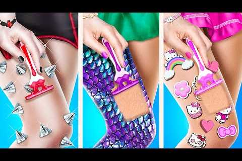 Vampire vs Mermaid vs Hello Kitty! How to Make a Secret Room for Triplets!