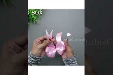 Make a bow. is now EASY.. SATIN RIBBON BOW