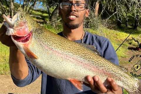 Slammin’ Cutbows After Lake Amador Trout Plant