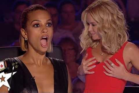 COMEDIC Magician STEALS Amanda Holden's BRA! | Magician's Got Talent