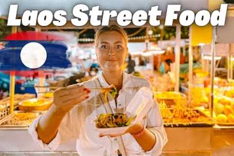 We Tried LAOS STREET FOOD (Vientiane Food Tour) | VLOG #84