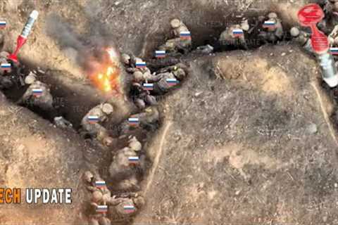 All-out War: Ukraine FPV drone carrying grenades destroys hundreds Russian troops in Bakhmut trench