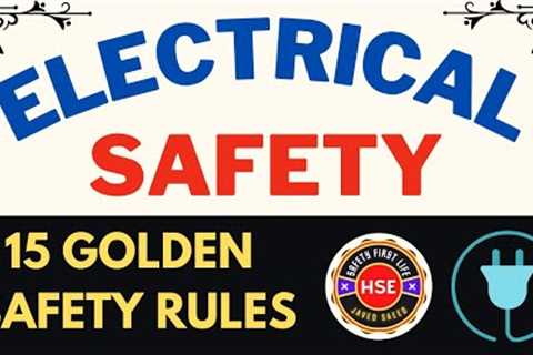 Electrical Safety | Tips to preventing Workplace Incidents and Accidents #safetyfirstlife #safety