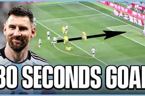 LIONEL MESSI SCORES AFTER 80 SECONDS FOR ARGENTINA! ⏱️🇦🇷