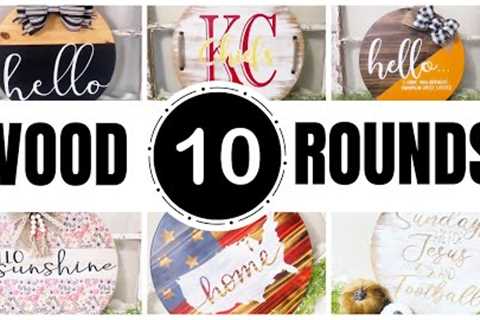 **NEW** TOP 10 WOOD ROUND DIYS | STEP BY STEP WOOD ROUND DIYS | DIY WOOD PROJECTS | DIY WOOD SIGNS
