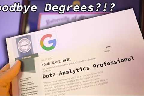 Become a DATA ANALYST with NO degree?!? The Google Data Analytics Professional Certificate