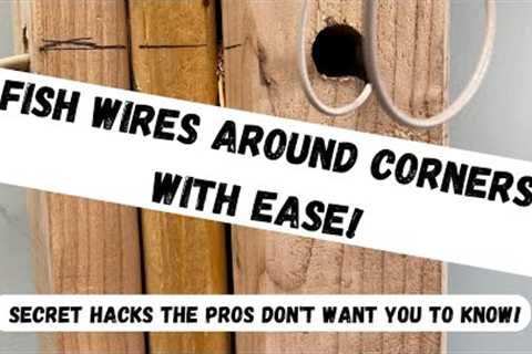 How To Fish Electrical Wires. SECRET OF THE PROS! Tricks that Make Wire Fishing Easy!