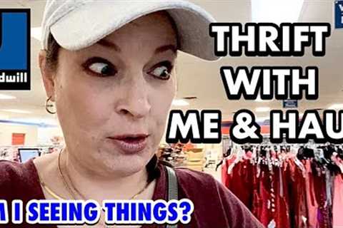 MY JAW DROPPED! GOODWILL THRIFTING/THRIFT WITH ME FOR HOME DECOR &amp; THRIFT HAUL