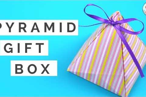 DIY Gift Box - How to Make A Pyramid Gift Box Tutorial - Gift Wrapping Idea