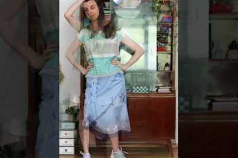 Thrift Flip | Summer clothes from pillow cases #shorts