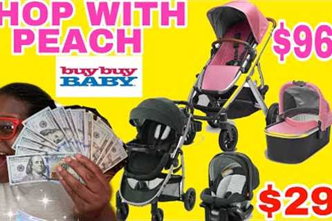 SHOP WITH PEACH 🍑 BUY BUY BABY FOR A STROLLER: $299 GRACO STROLLER VS $969 UPPER BABY VISTA STOLLER