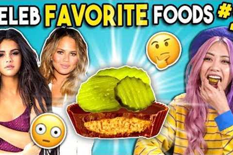Trying Celebrity Favorite Foods | People Vs. Food