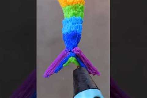 DIY rainbow mermaid #shorts