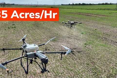 Spraying our Field with a Drone!