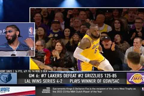 AD Surprised By LeBron Reverse Dunk 😅